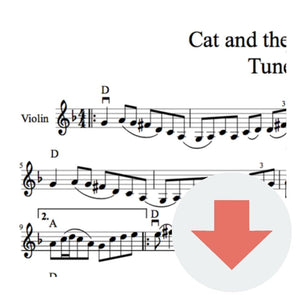 Cat and the Fiddle Tune for Fiddle (PDF)