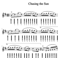 Load image into Gallery viewer, Chasing the Sun Tune for Penny Whistle (PDF)
