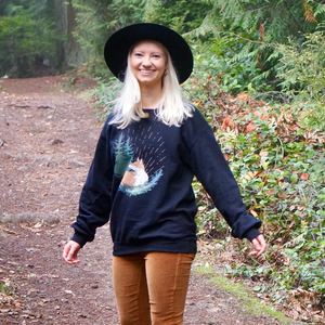 Forest Fox Pullover Sweatshirt