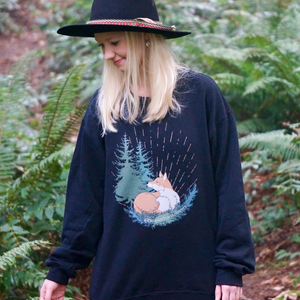 Forest Fox Pullover Sweatshirt