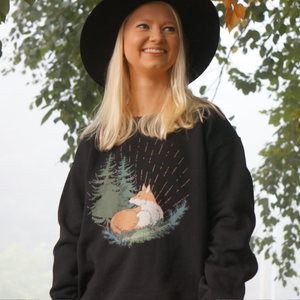 Forest Fox Pullover Sweatshirt