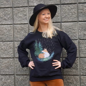 Forest Fox Pullover Sweatshirt