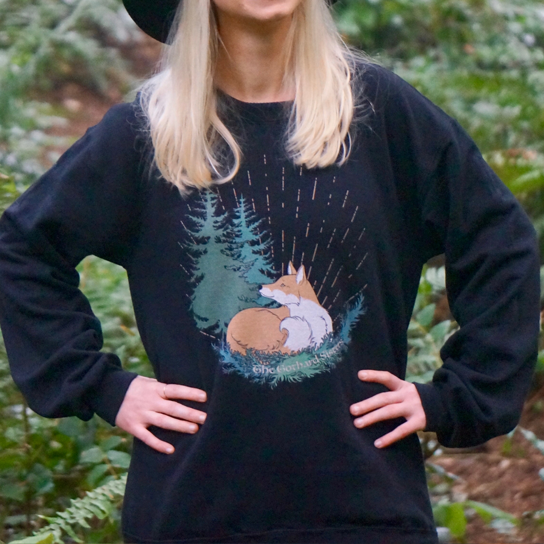 Forest Fox Pullover Sweatshirt