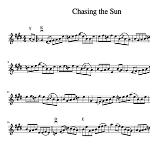 Chasing the Sun Tune for Fiddle (PDF)